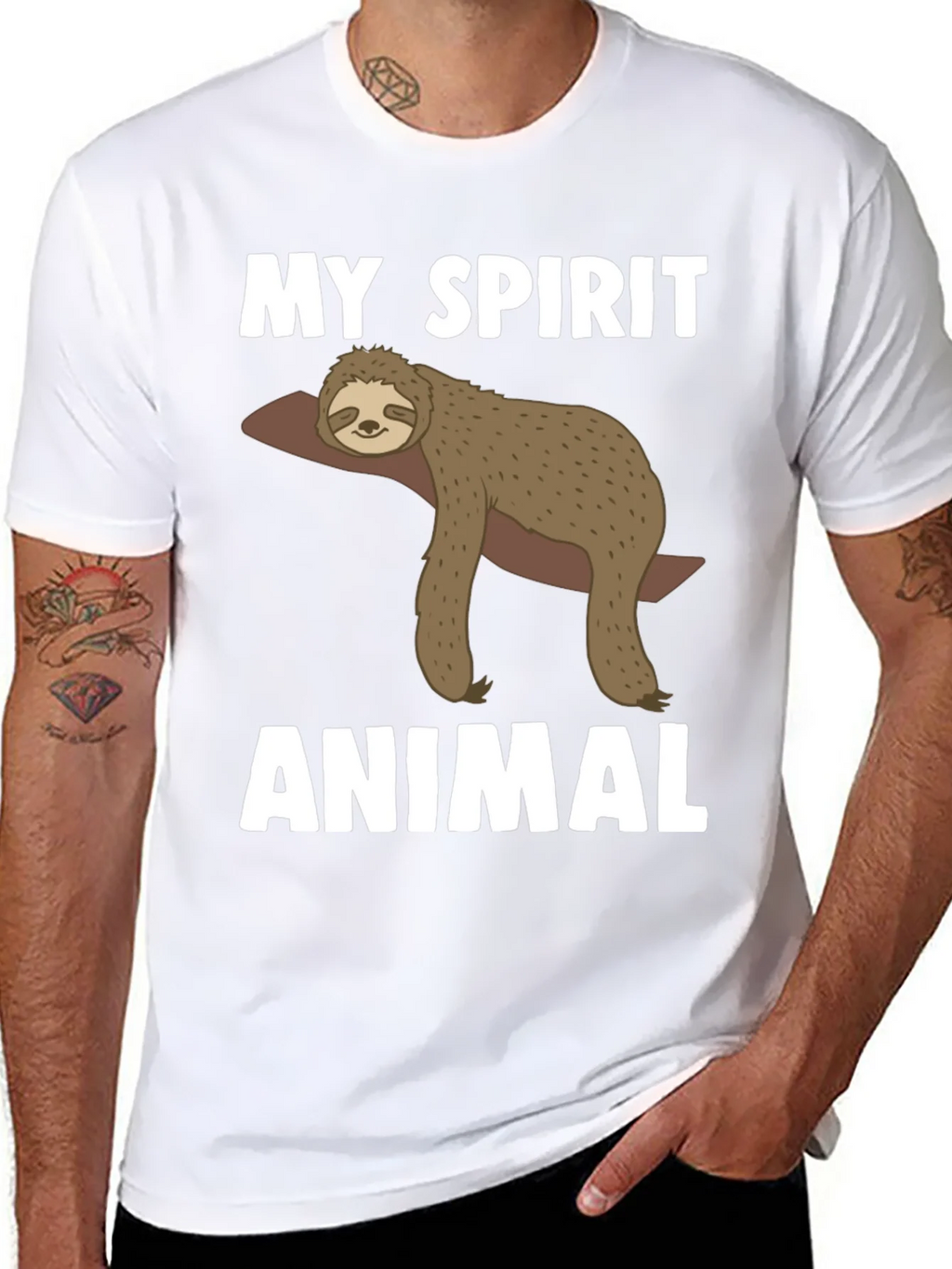 My Spirit Animal Sloth Graphic Tee product image 7