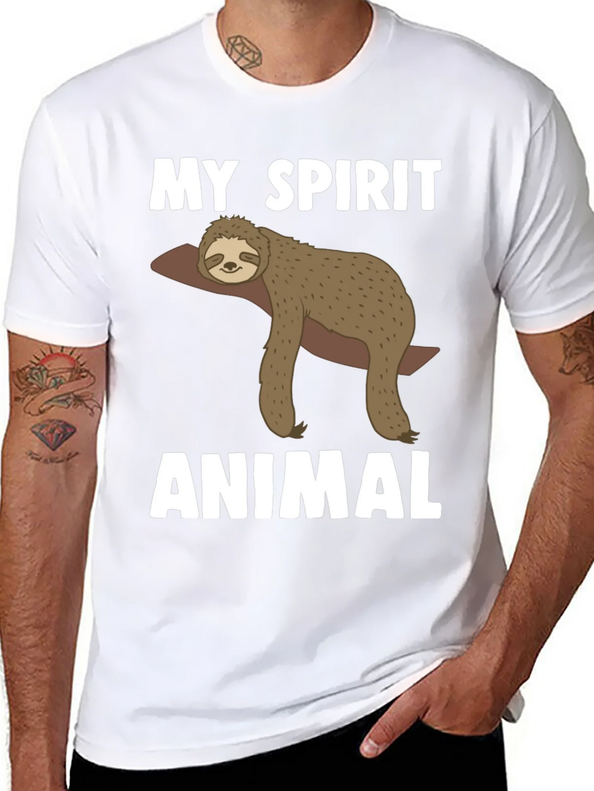 My Spirit Animal Sloth Graphic Tee product image 7
