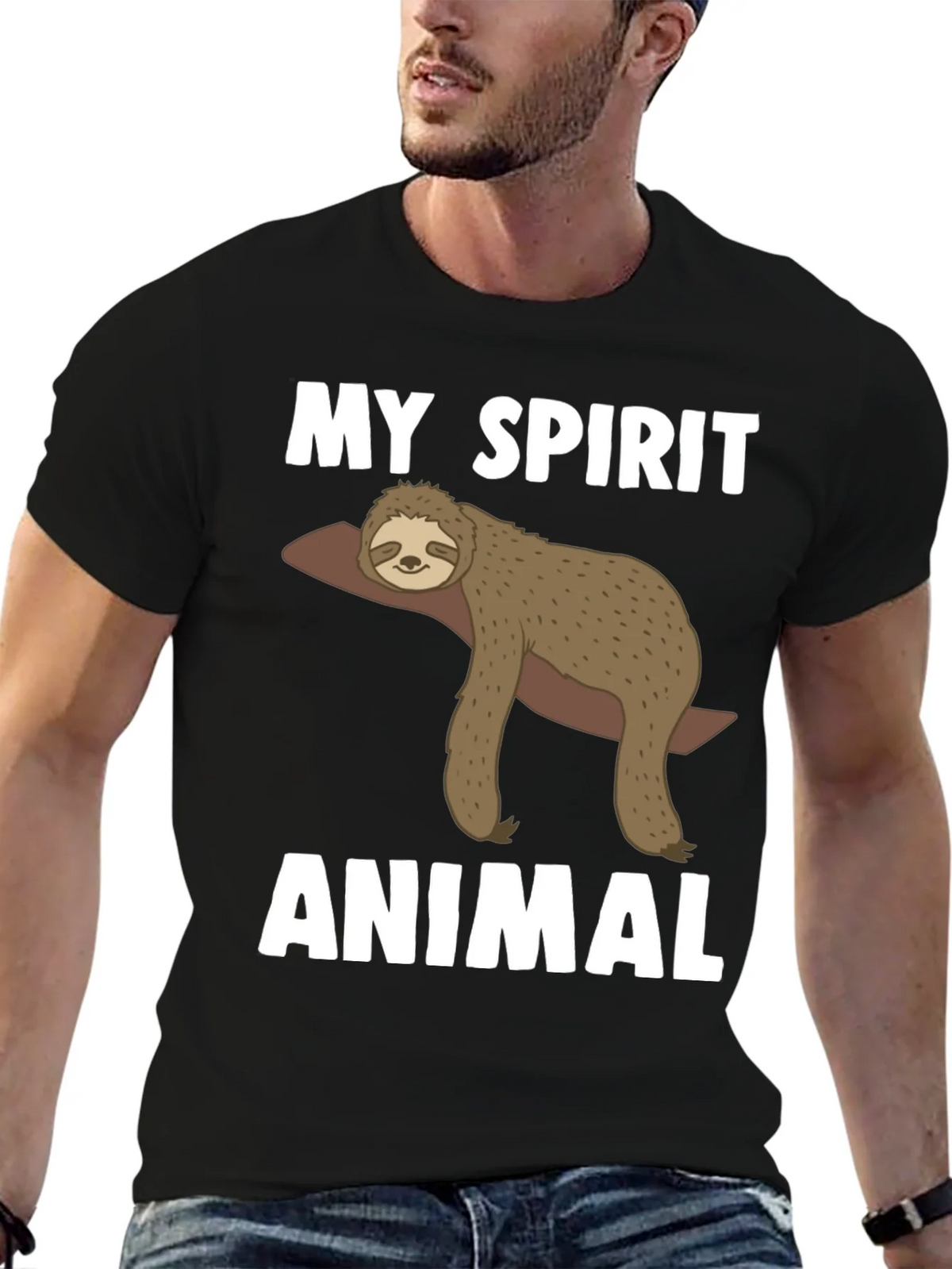 My Spirit Animal Sloth Graphic Tee product image 6