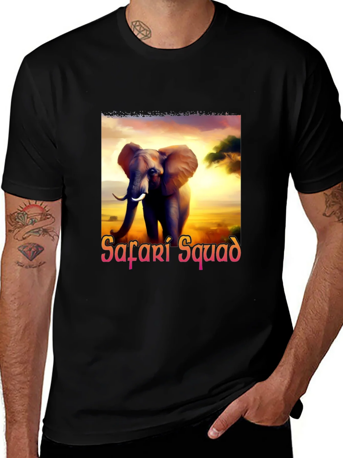 Safari Squad Elephant Graphic Tee - Adventure Awaits! product image 1