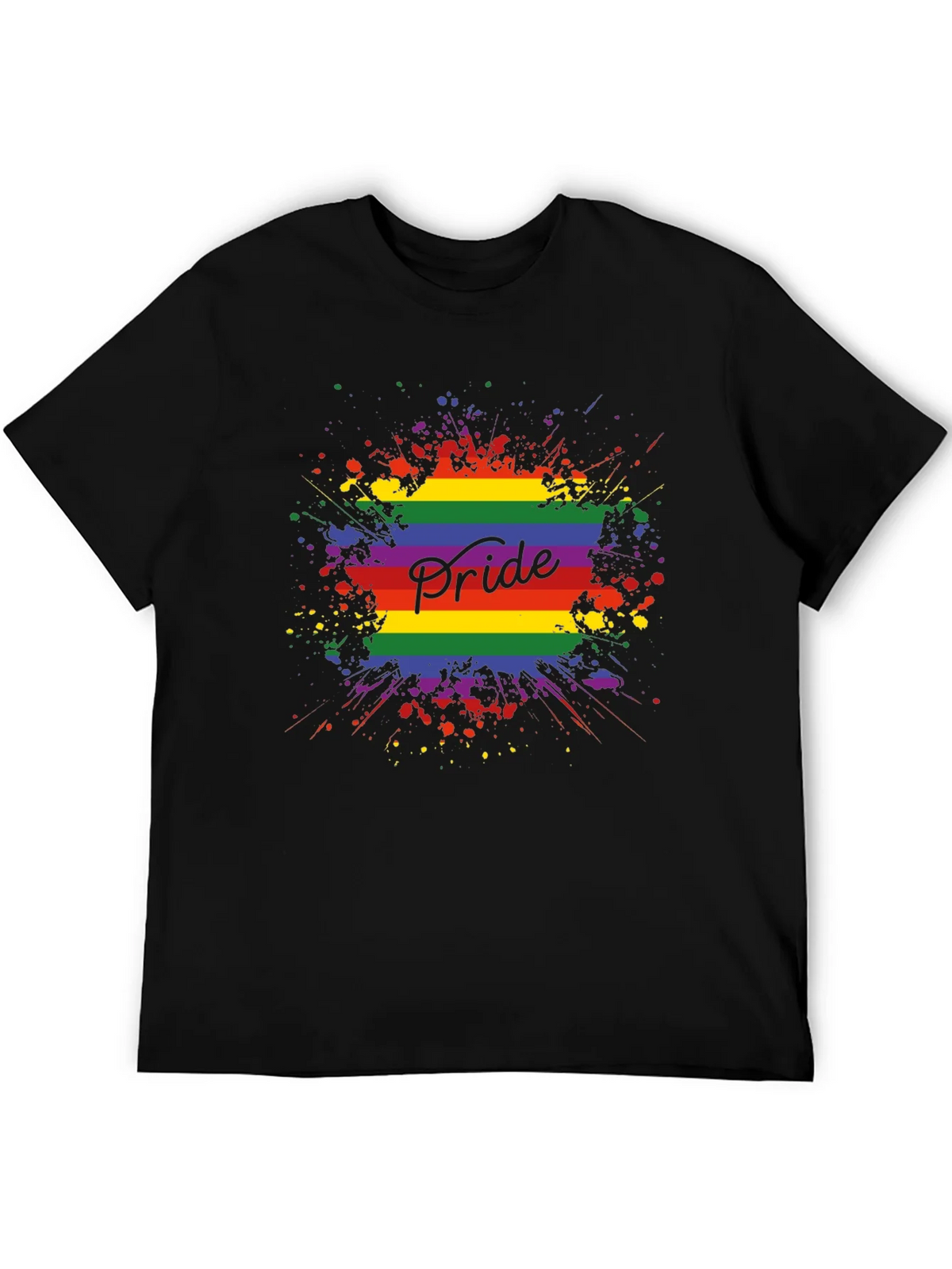 Pride Rainbow Splash T-Shirt product image 5