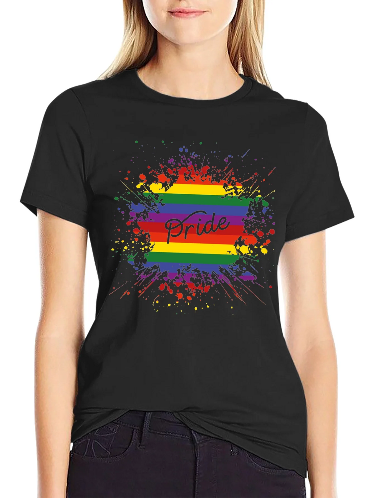 Pride Rainbow Splash T-Shirt product image 2