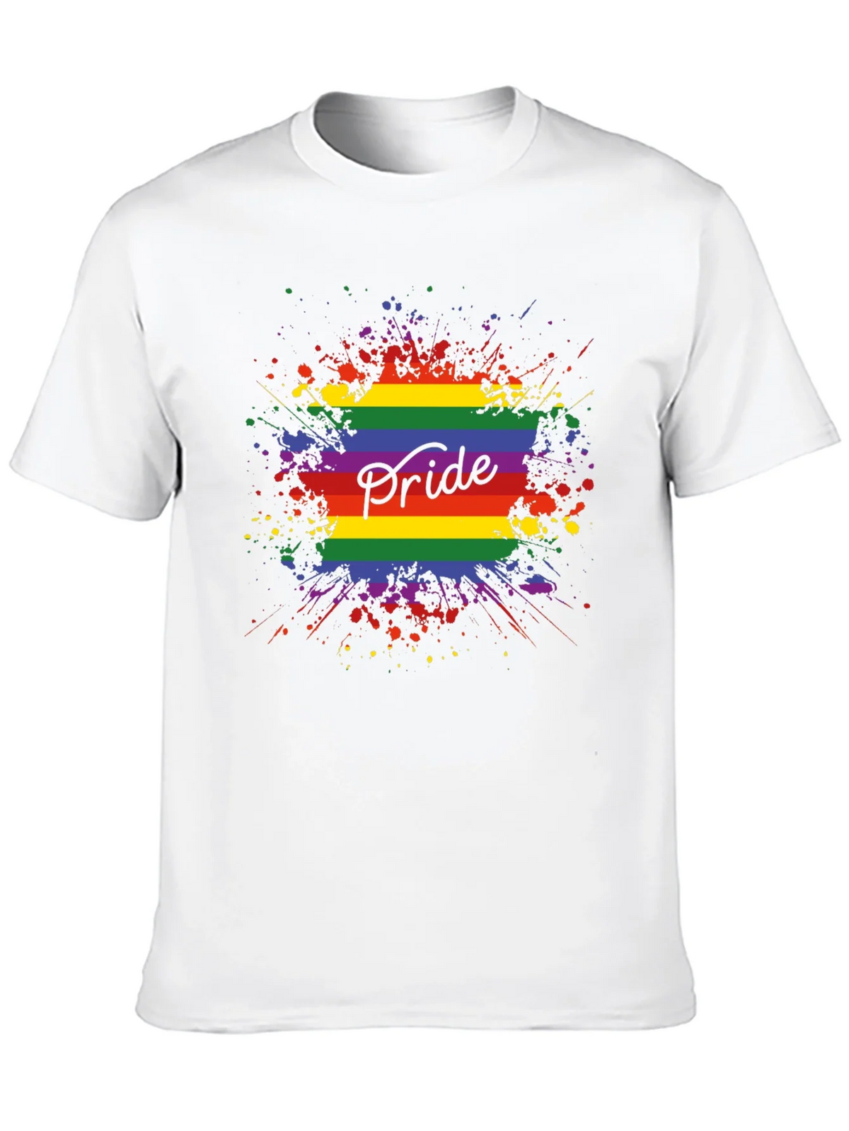Pride Rainbow Splash T-Shirt product image 9