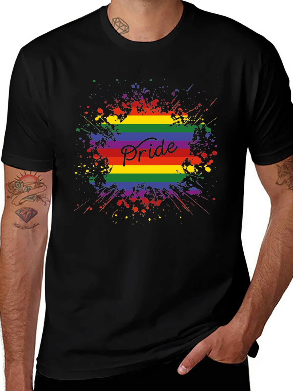 Pride Rainbow Splash T-Shirt product image 1