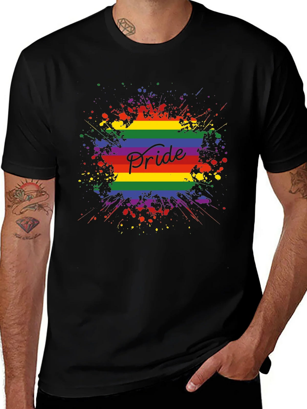 Pride Rainbow Splash T-Shirt product image 1