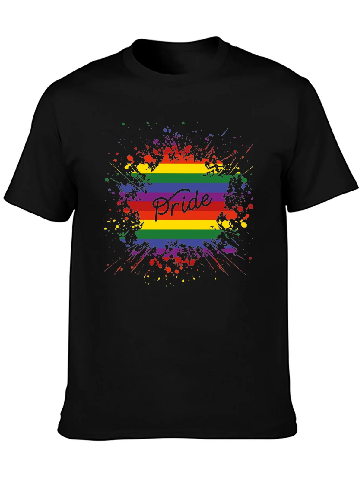 Pride Rainbow Splash T-Shirt product image 3