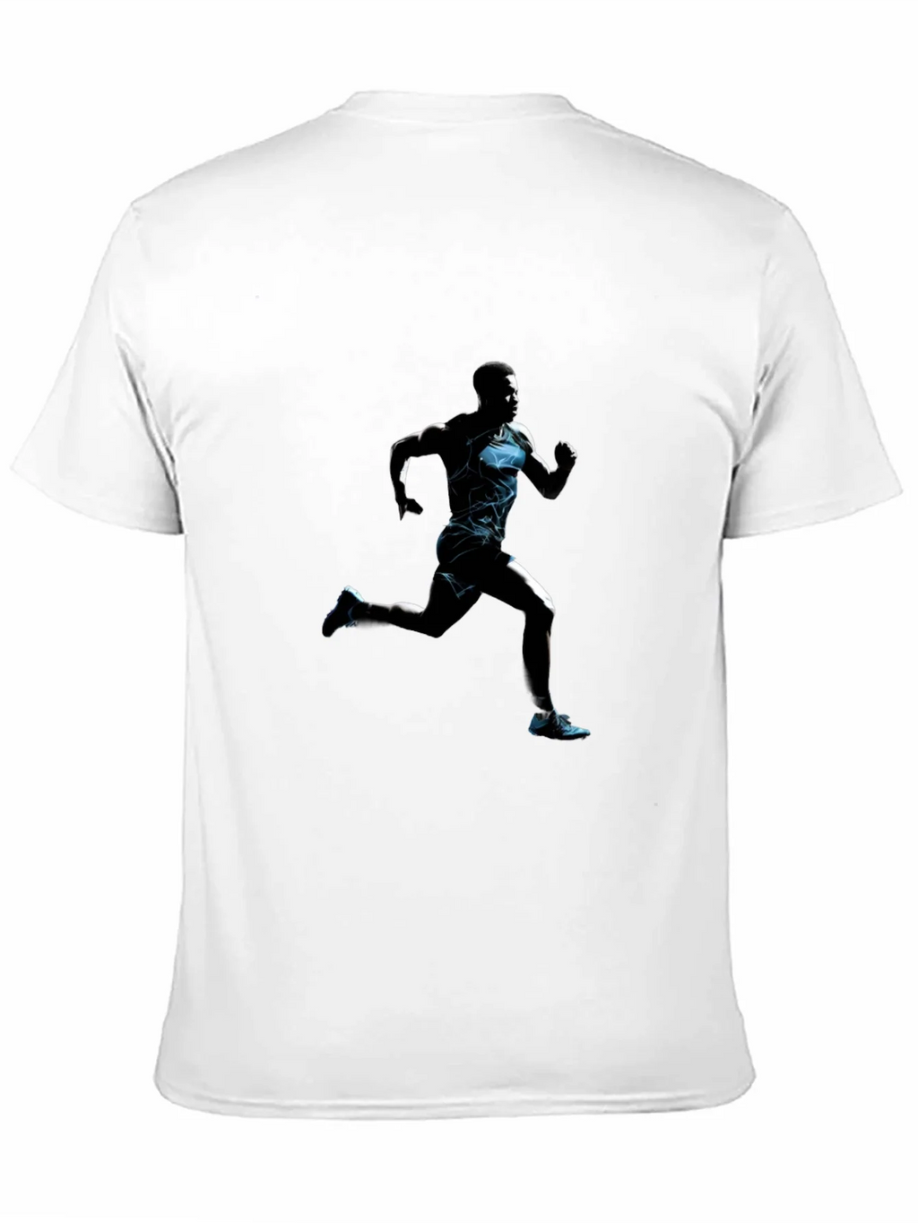 Mens Black Graphic Tee: Runner product image 10