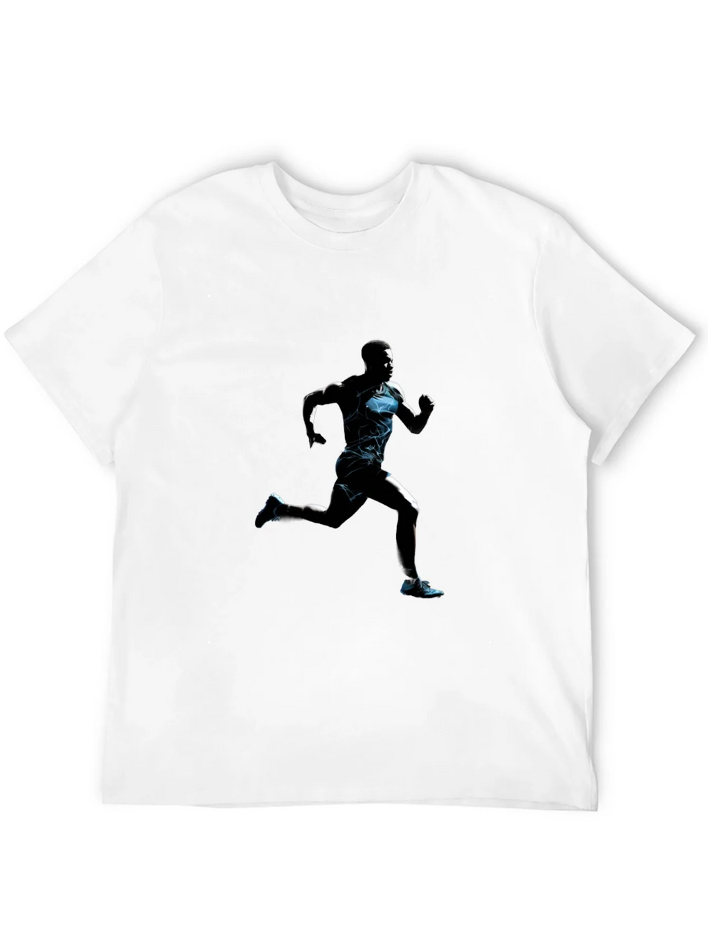 Mens Black Graphic Tee: Runner product image 11