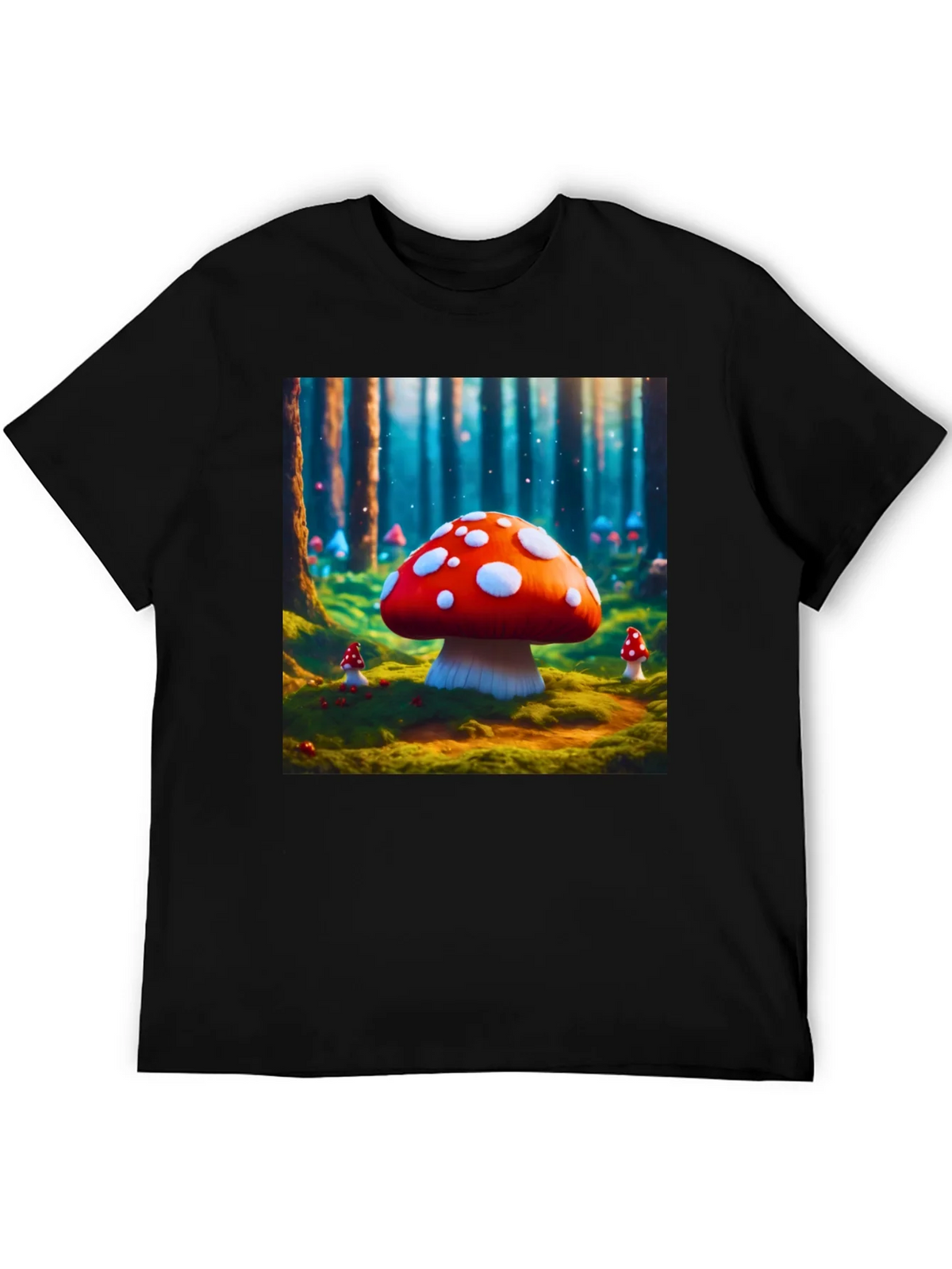 Mushroom Forest Graphic Tee - Funky Fantasy Design product image 5