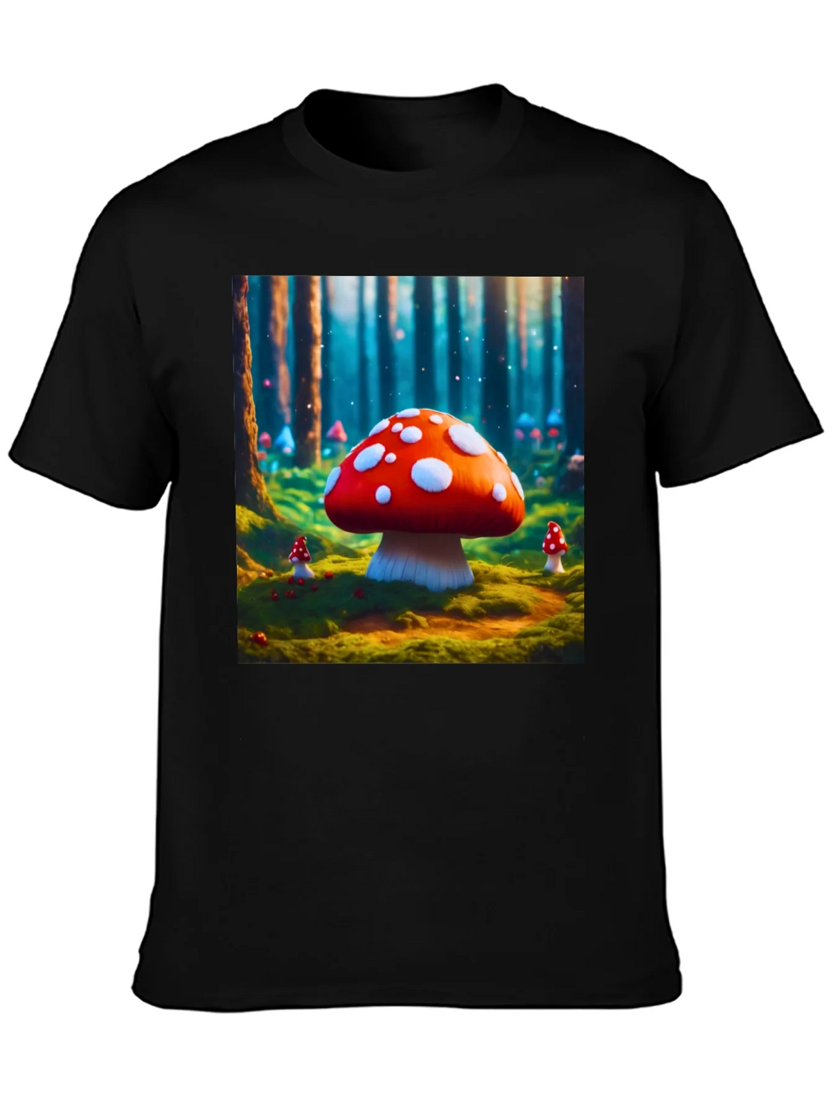 Mushroom Forest Graphic Tee - Funky Fantasy Design product image 3