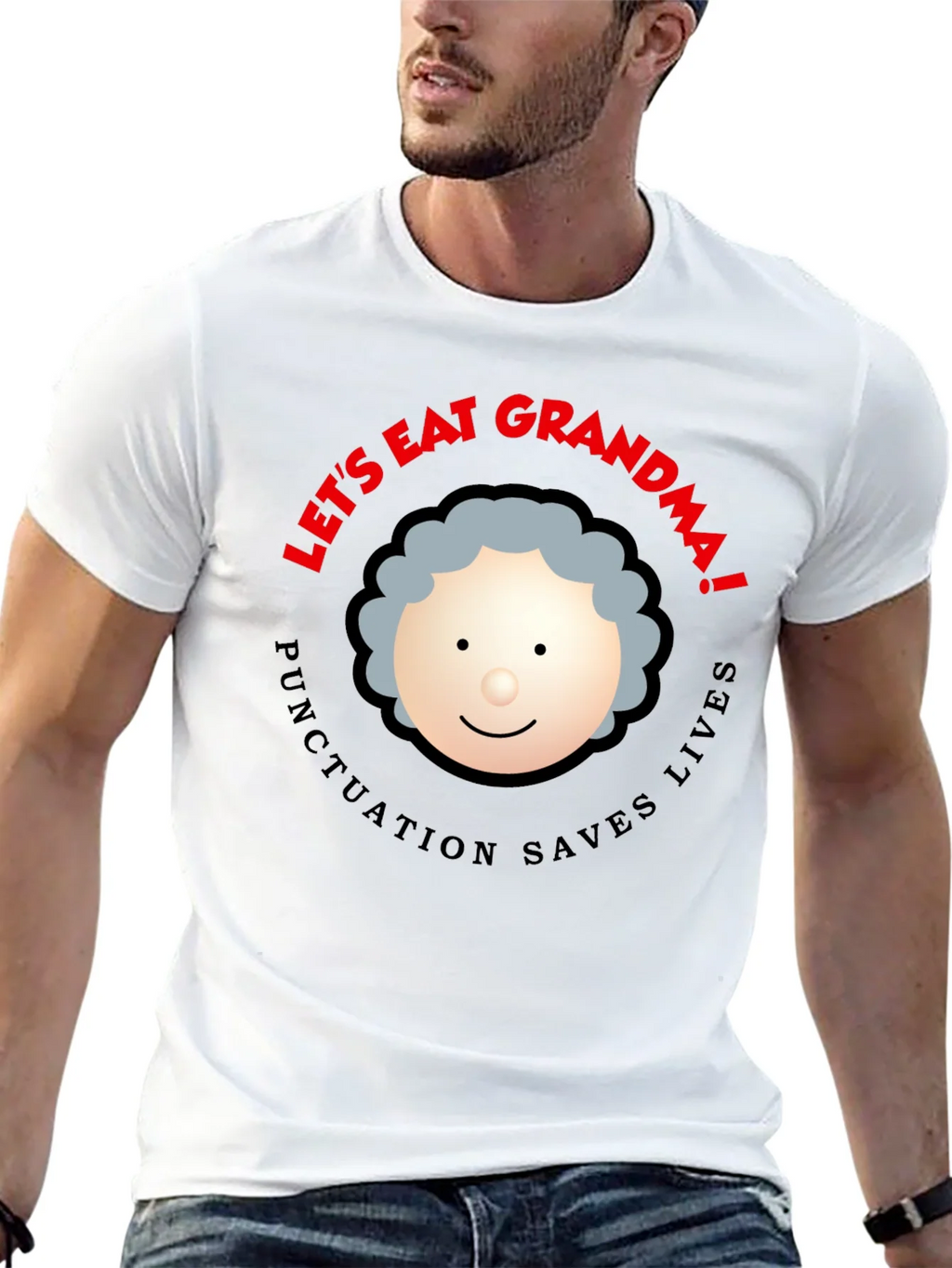 Lets Eat Grandma! Punctuation Saves Lives Black T-Shirt product image 12