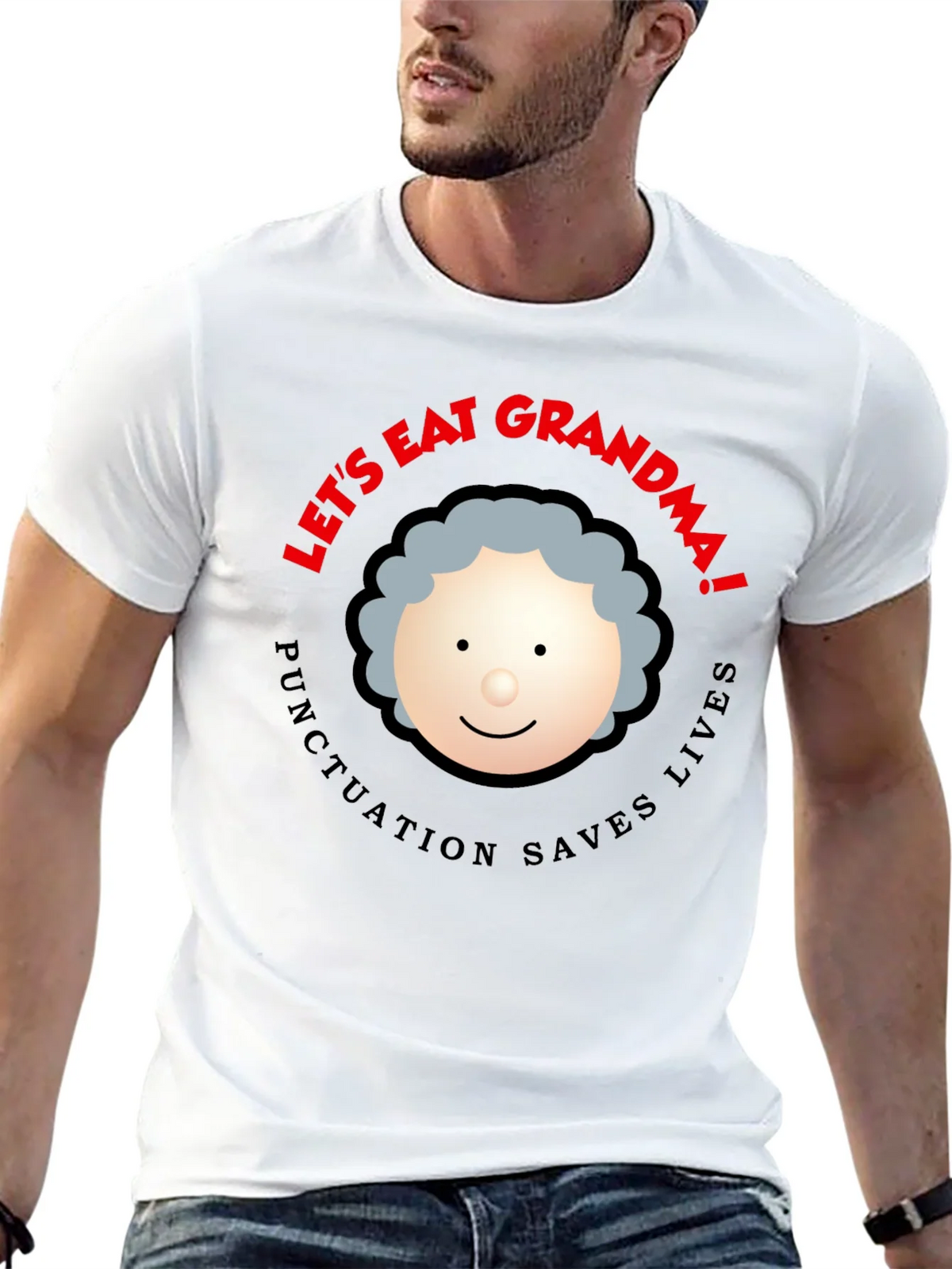 Lets Eat Grandma! Punctuation Saves Lives Black T-Shirt product image 12