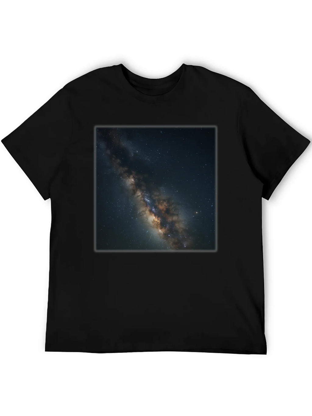 Milky Way Galaxy Graphic Black T-Shirt product image 5