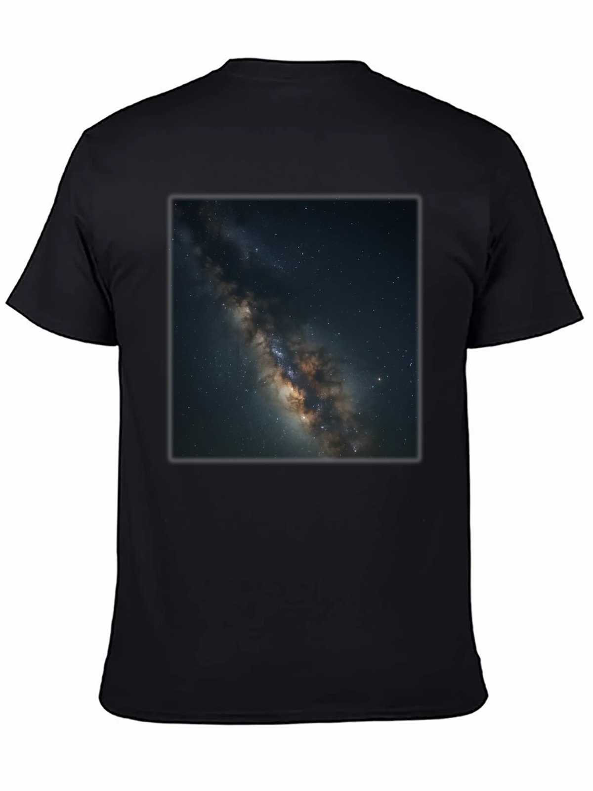 Milky Way Galaxy Graphic Black T-Shirt product image 4