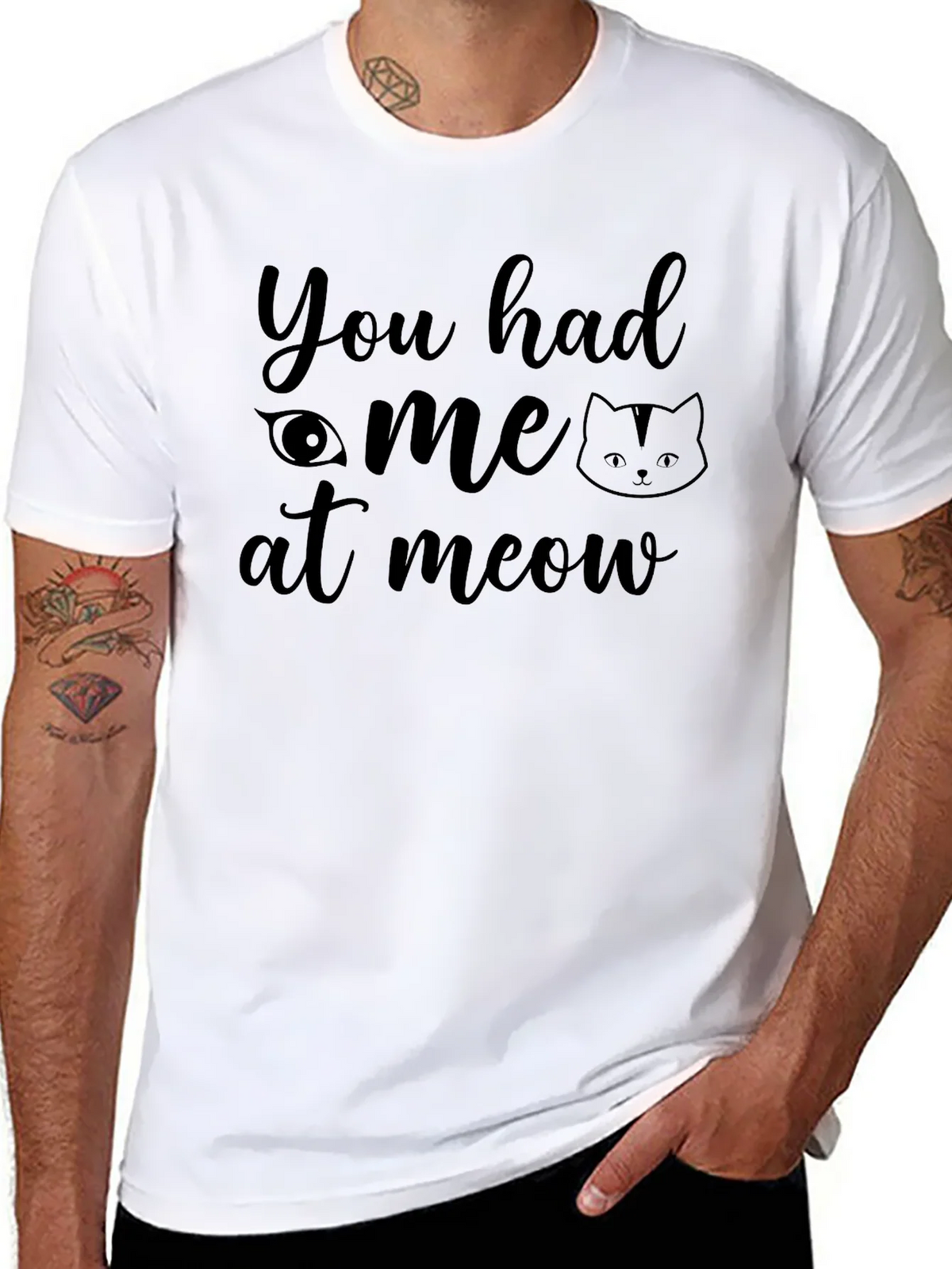 You Had Me at Meow Cat Lover T-Shirt product image 7