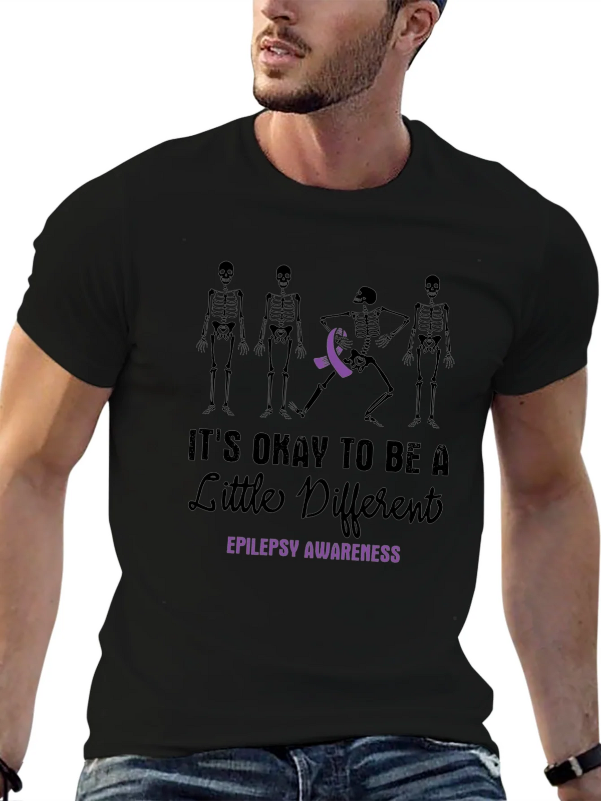 Epilepsy Awareness T-Shirt - Its Okay to Be Different product image 6