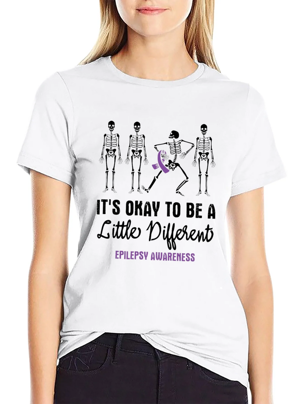 Epilepsy Awareness T-Shirt - Its Okay to Be Different product image 8