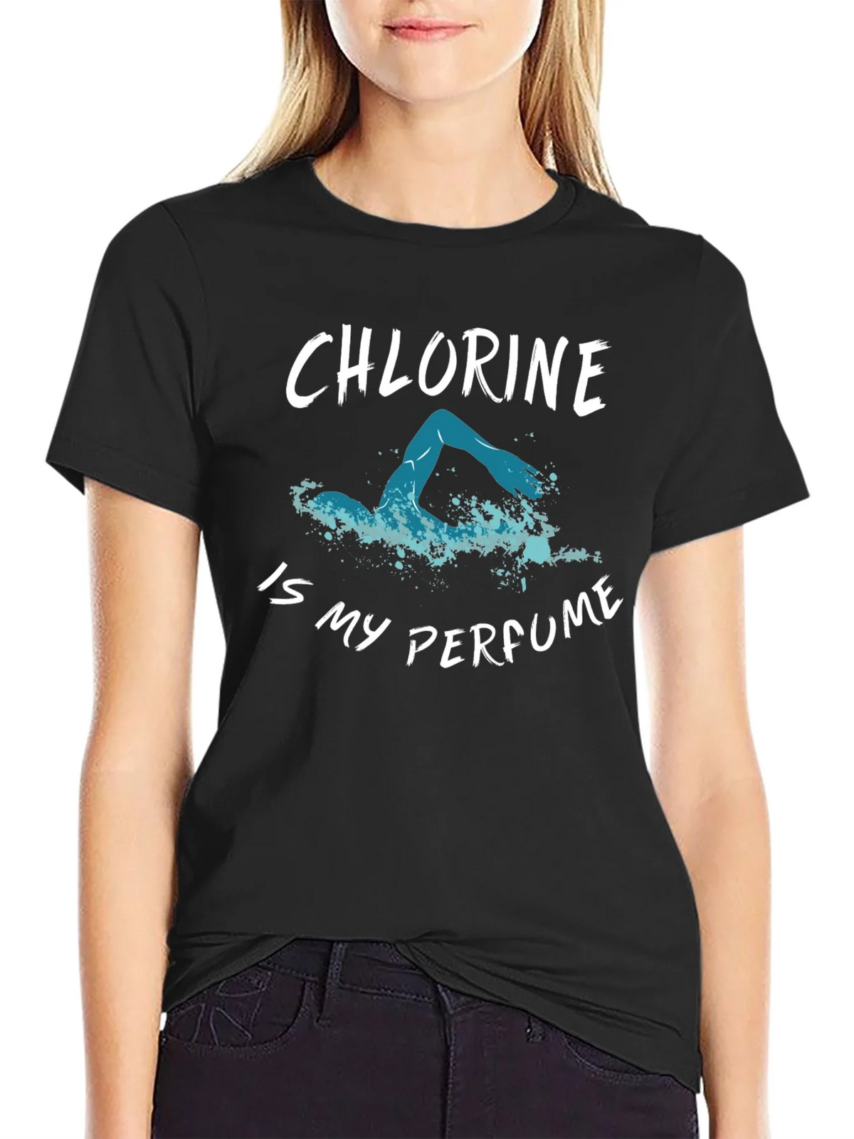 Chlorine is My Perfume T-Shirt - Swimmers Tee product image 2