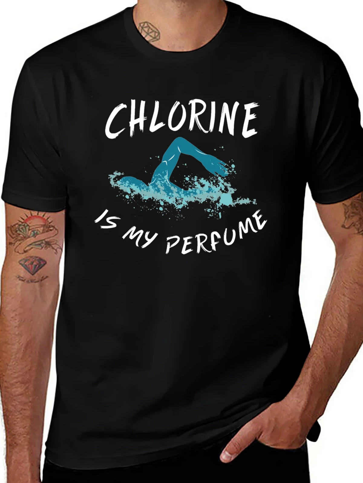 Chlorine is My Perfume T-Shirt - Swimmers Tee product image 1