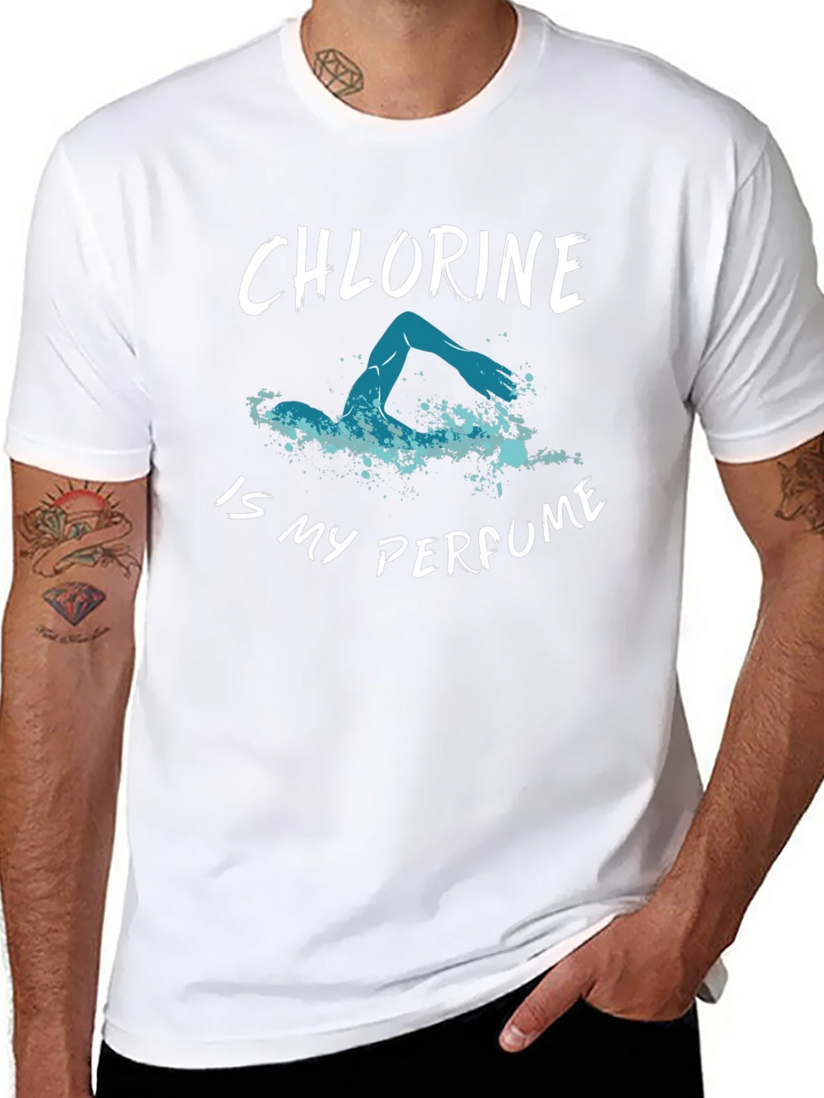 Chlorine is My Perfume T-Shirt - Swimmers Tee product image 7