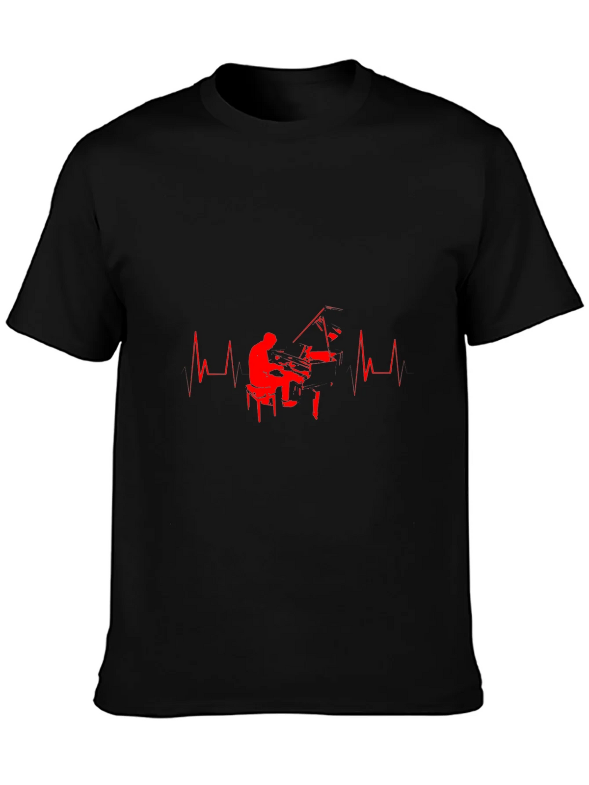 Piano Heartbeat Graphic Tee - Musicians Delight product image 3