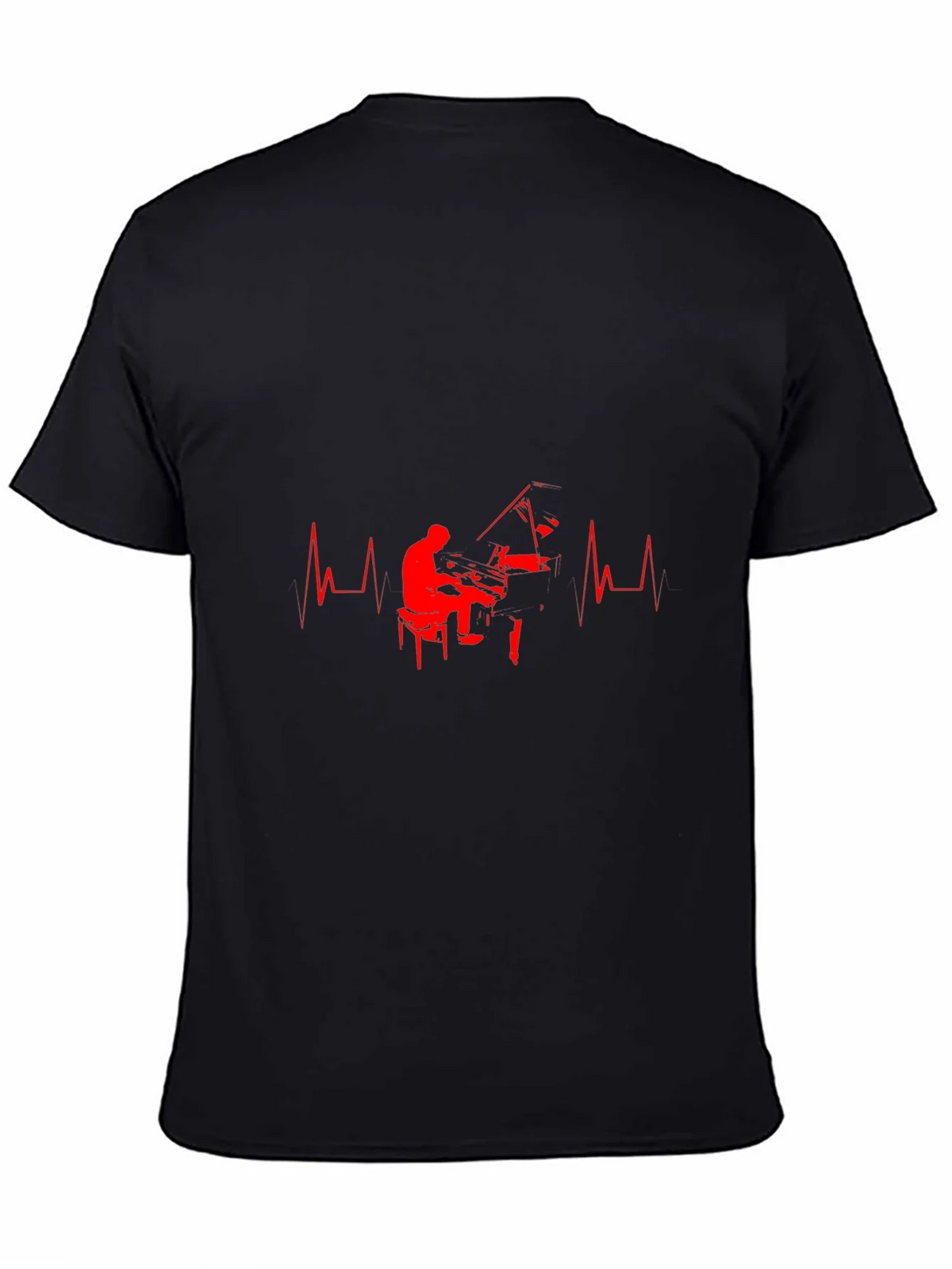 Piano Heartbeat Graphic Tee - Musicians Delight product image 4