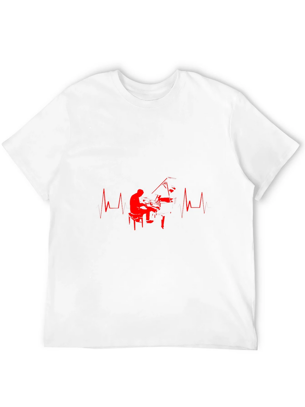 Piano Heartbeat Graphic Tee - Musicians Delight product image 11