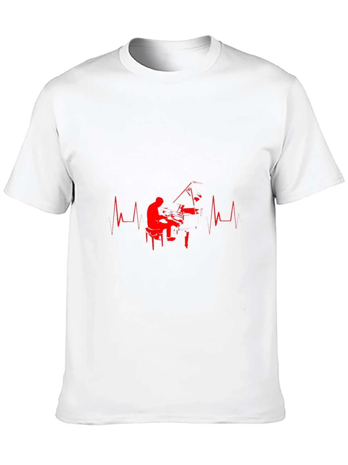 Piano Heartbeat Graphic Tee - Musicians Delight product image 9