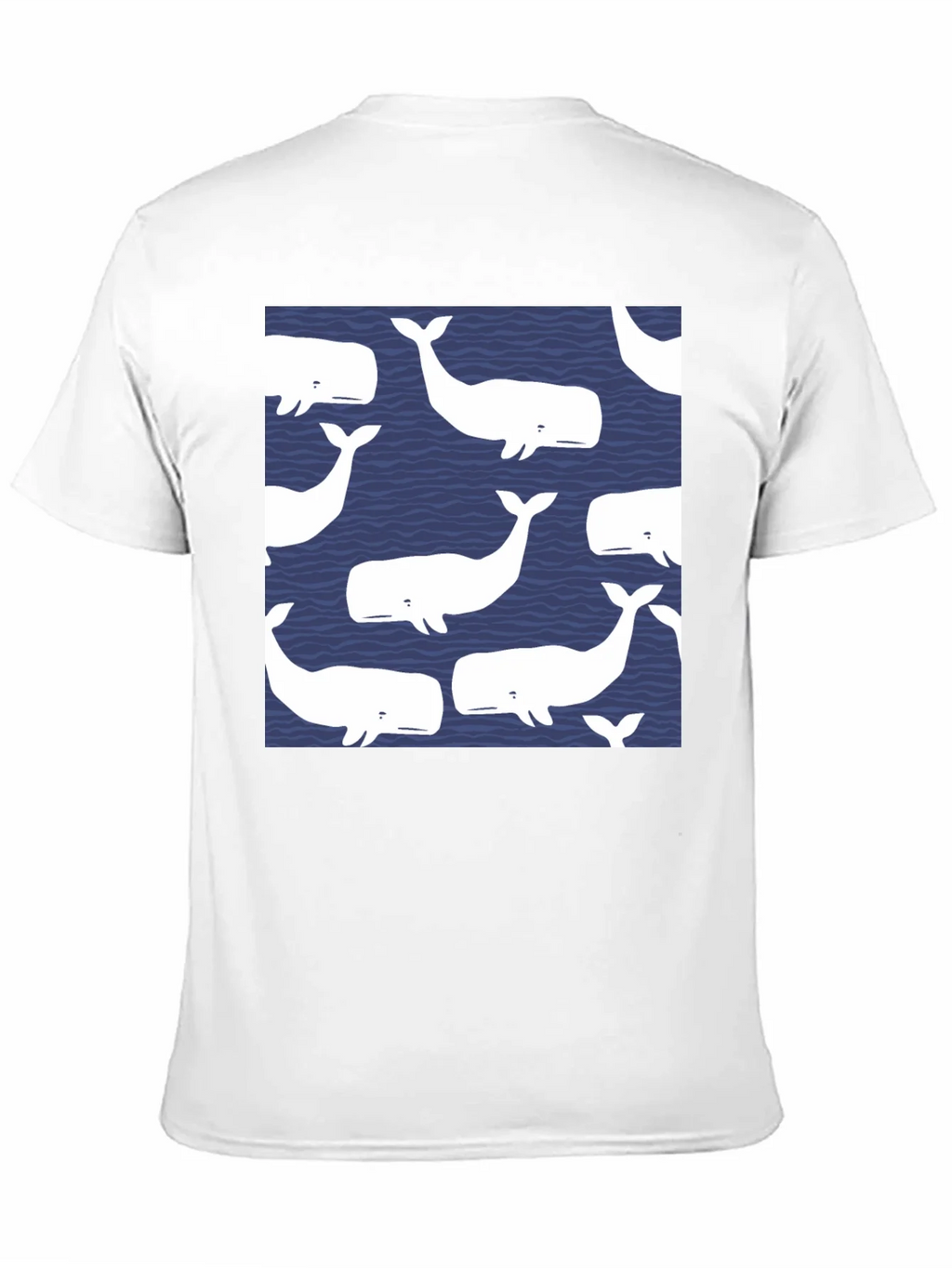 Whale Pattern Black T-Shirt product image 10