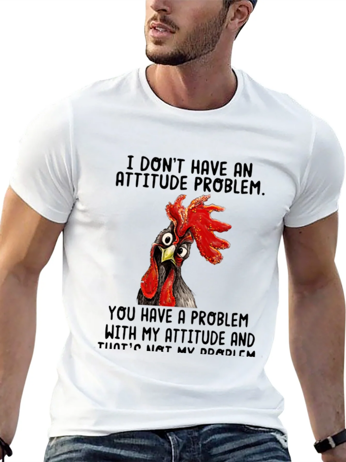 Funny Chicken Attitude T-Shirt product image 6