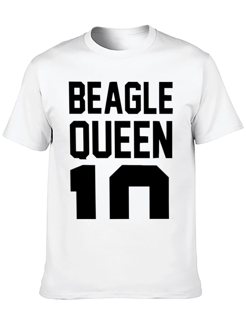 Beagle Queen 10 Black T-Shirt product image 2