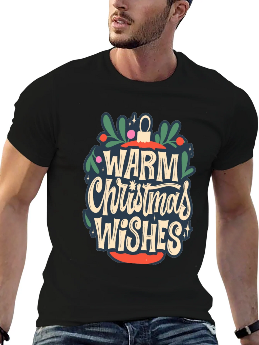Warm Christmas Wishes Graphic Tee product image 6