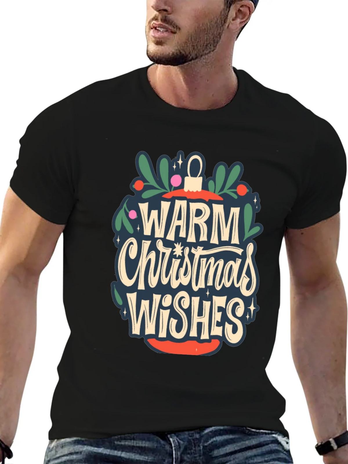 Warm Christmas Wishes Graphic Tee product image 6