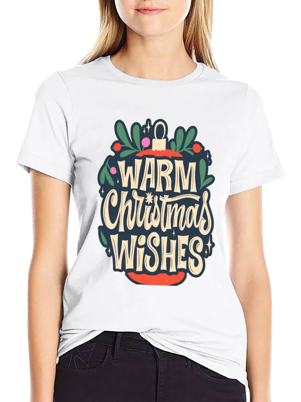 Warm Christmas Wishes Graphic Tee product image 8