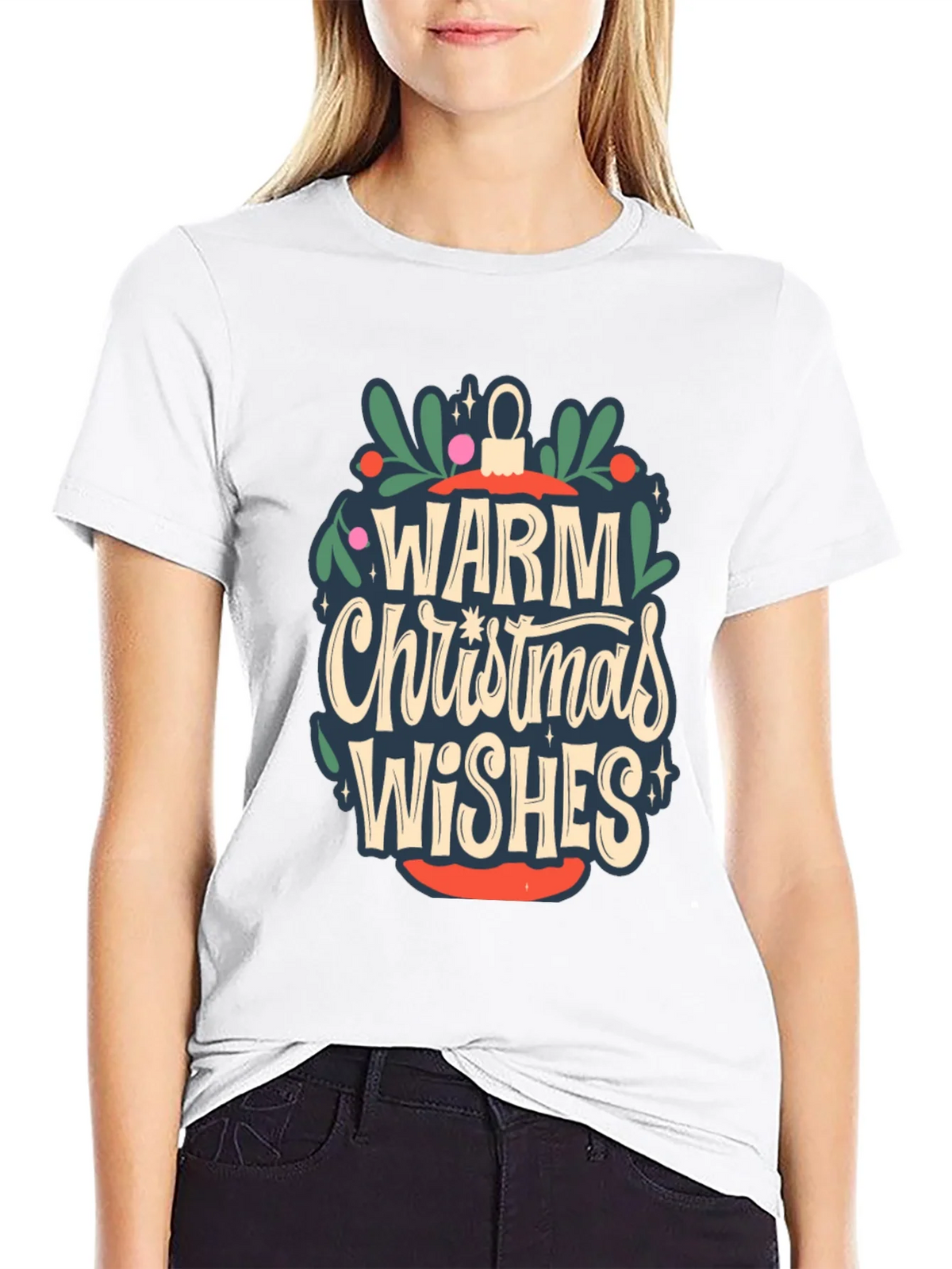 Warm Christmas Wishes Graphic Tee product image 8