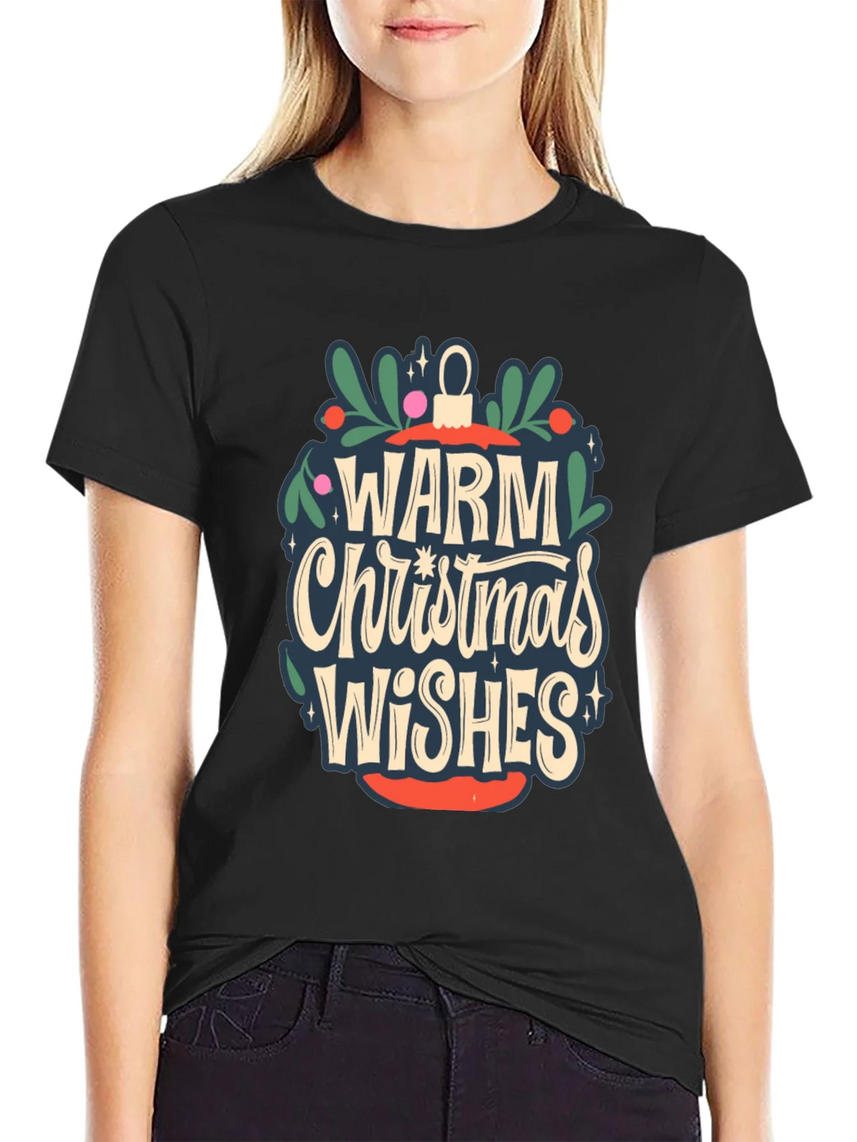 Warm Christmas Wishes Graphic Tee product image 2