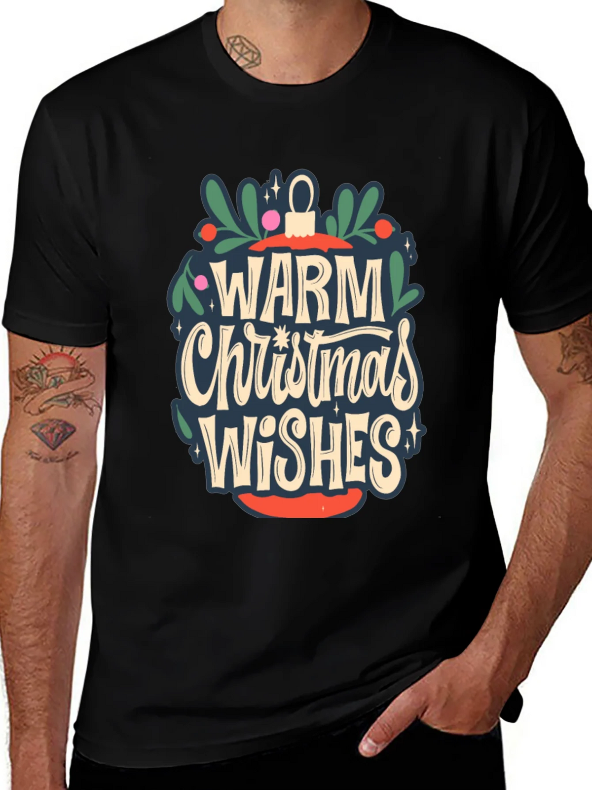 Warm Christmas Wishes Graphic Tee product image 1