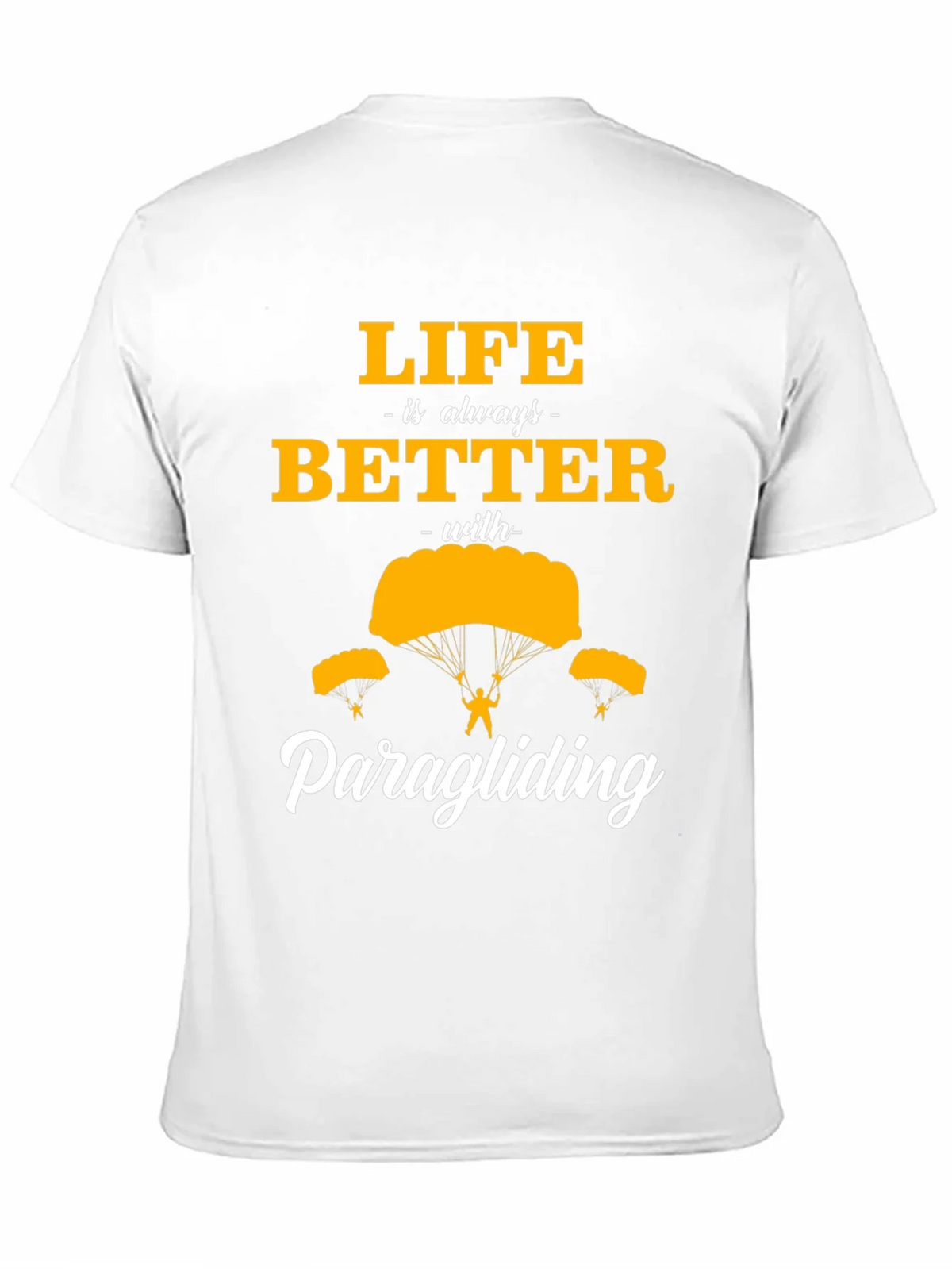 Life is Better Paragliding Black T-Shirt product image 10