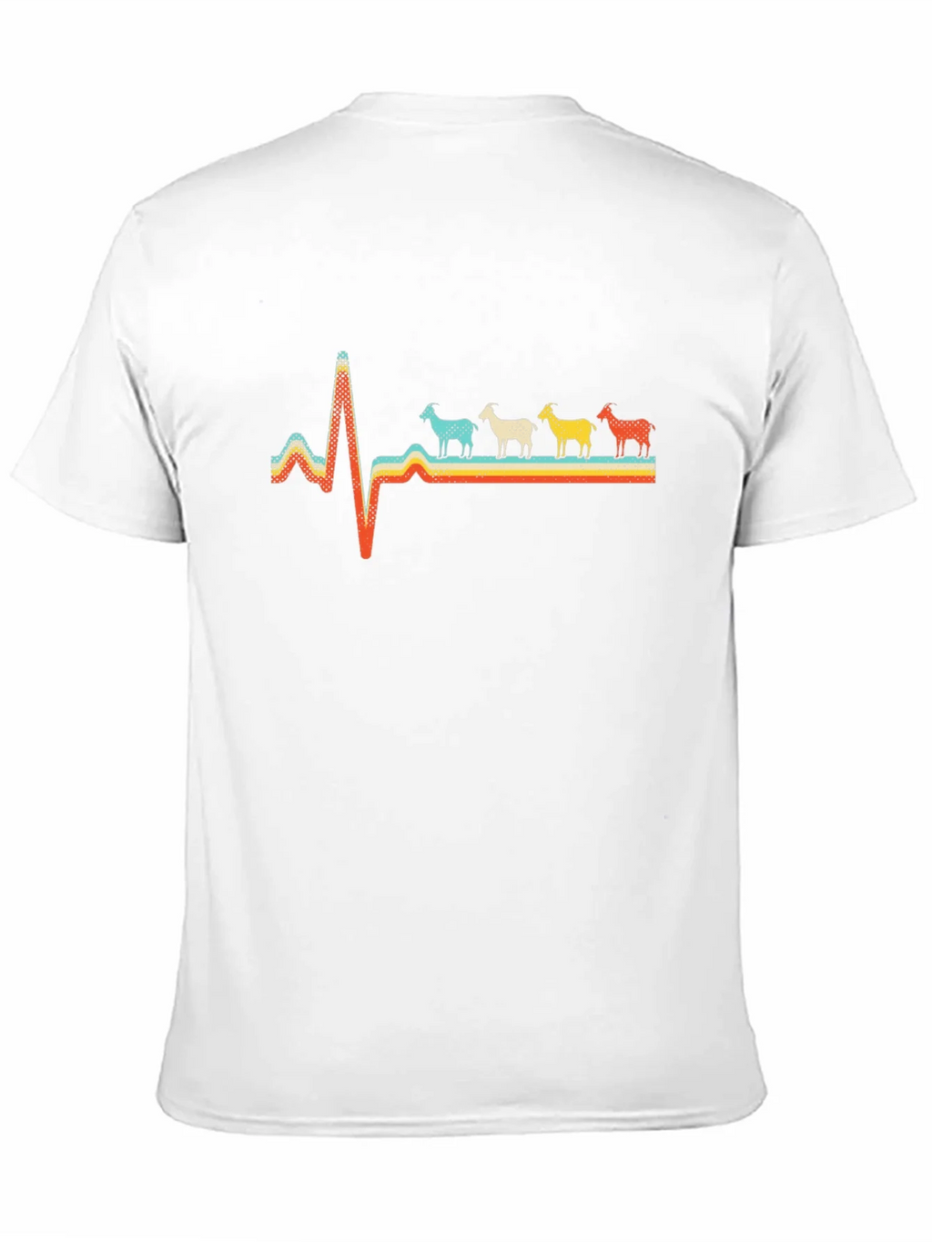 Goat Heartbeat Retro T-Shirt product image 10