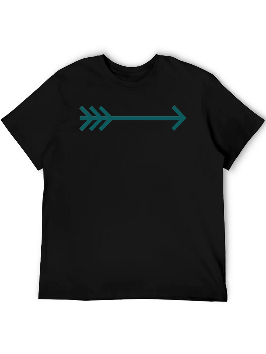Arrow Graphic Tee - Teal on Black product image 5