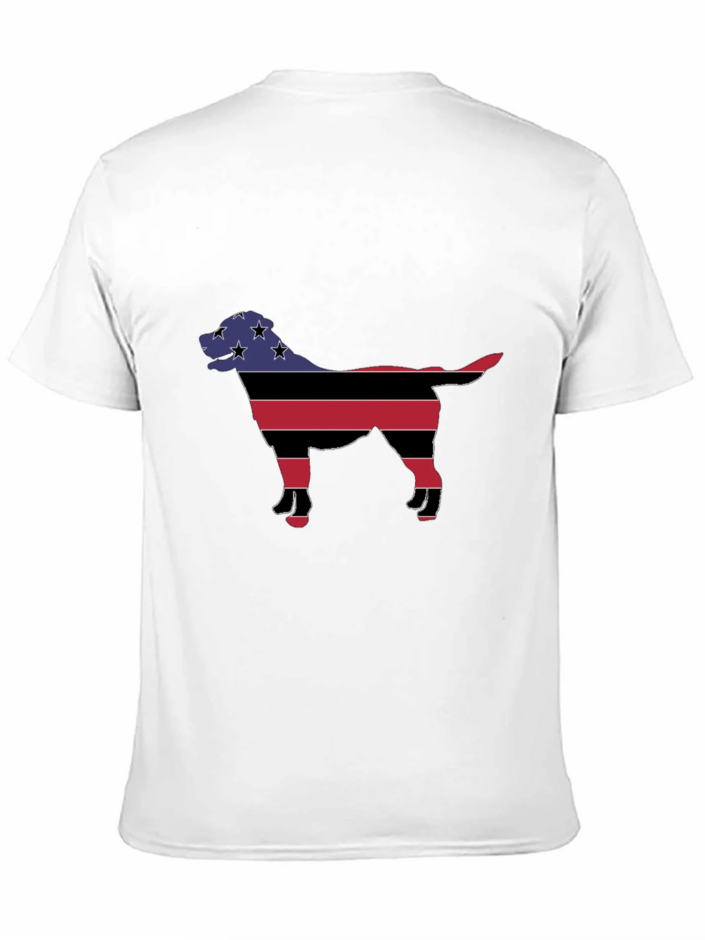 Patriotic Dog Silhouette T-Shirt - Black product image 10