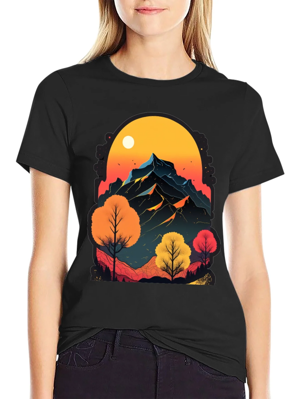 Mountain Sunset Graphic Tee - Nature Inspired Design product image 2