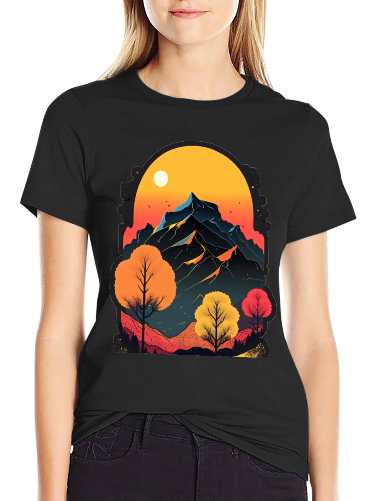 Mountain Sunset Graphic Tee - Nature Inspired Design product image 2