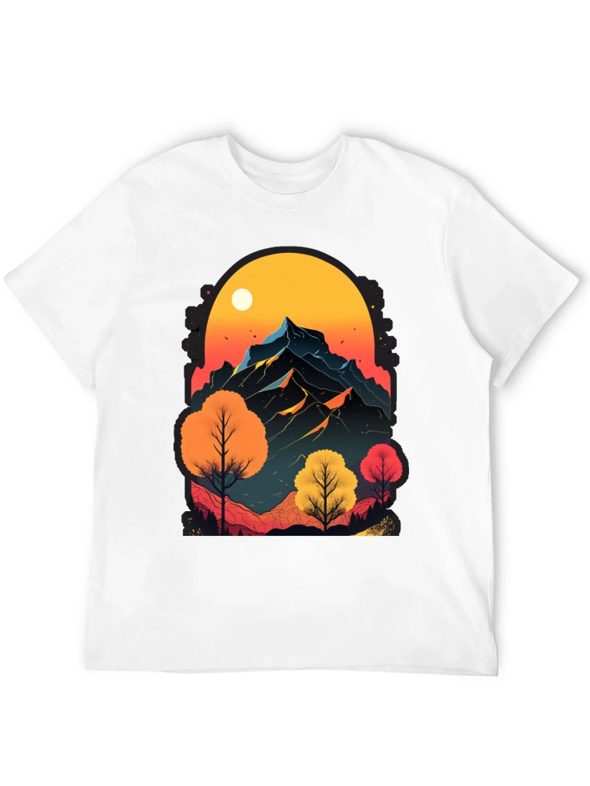 Mountain Sunset Graphic Tee - Nature Inspired Design product image 11