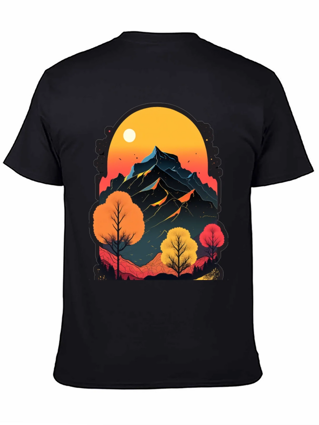 Mountain Sunset Graphic Tee - Nature Inspired Design product image 4