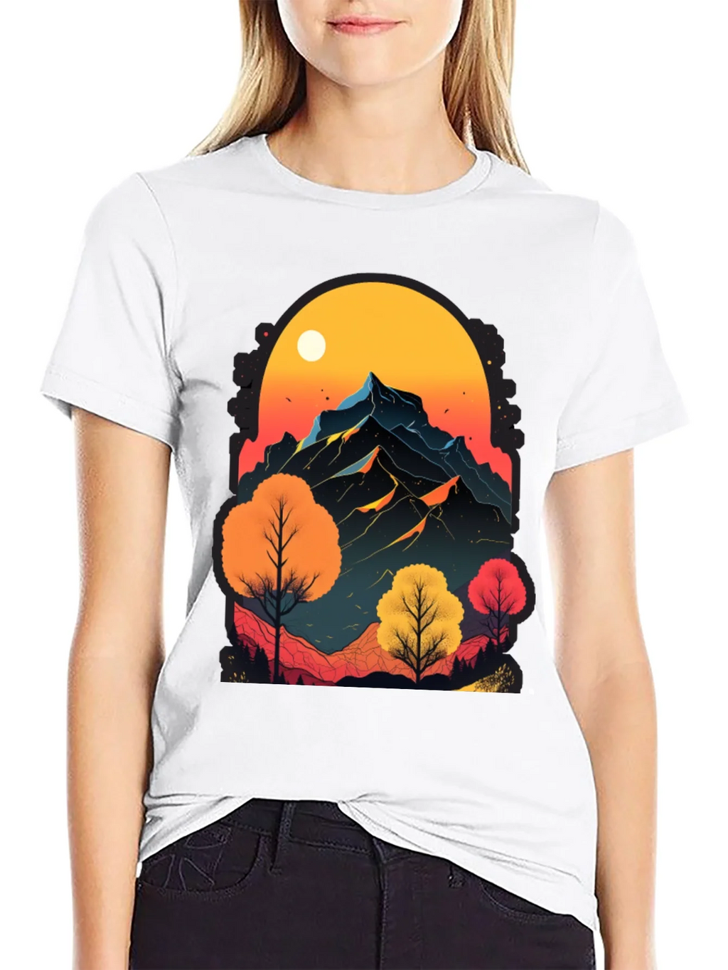Mountain Sunset Graphic Tee - Nature Inspired Design product image 8