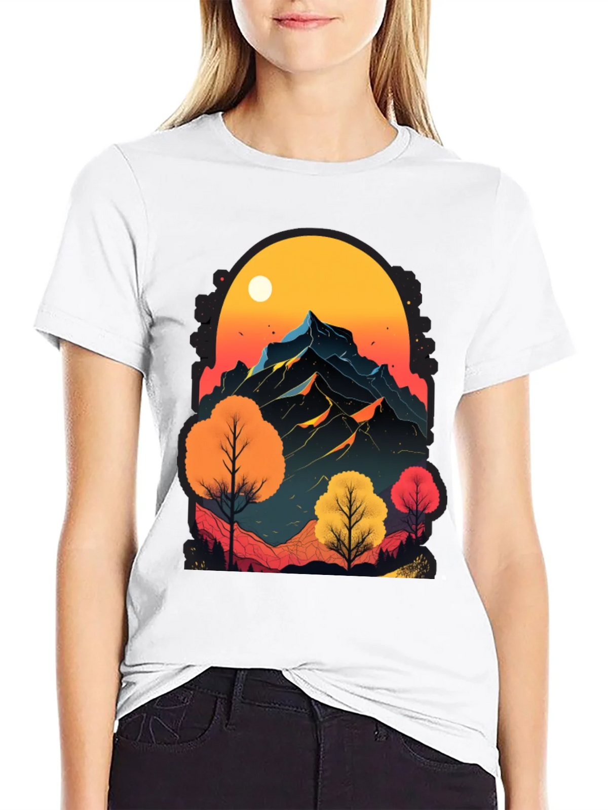 Mountain Sunset Graphic Tee - Nature Inspired Design product image 8