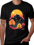 Mountain Sunset Graphic Tee - Nature Inspired Design product image 1