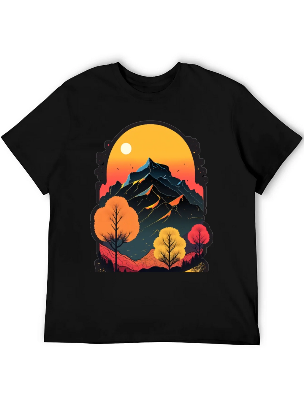 Mountain Sunset Graphic Tee - Nature Inspired Design product image 5