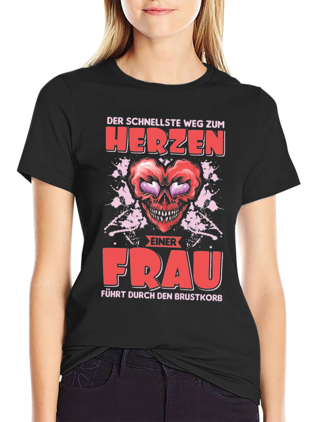 Humorous Graphic Tee: Fastest Way to a Womans Heart product image 2